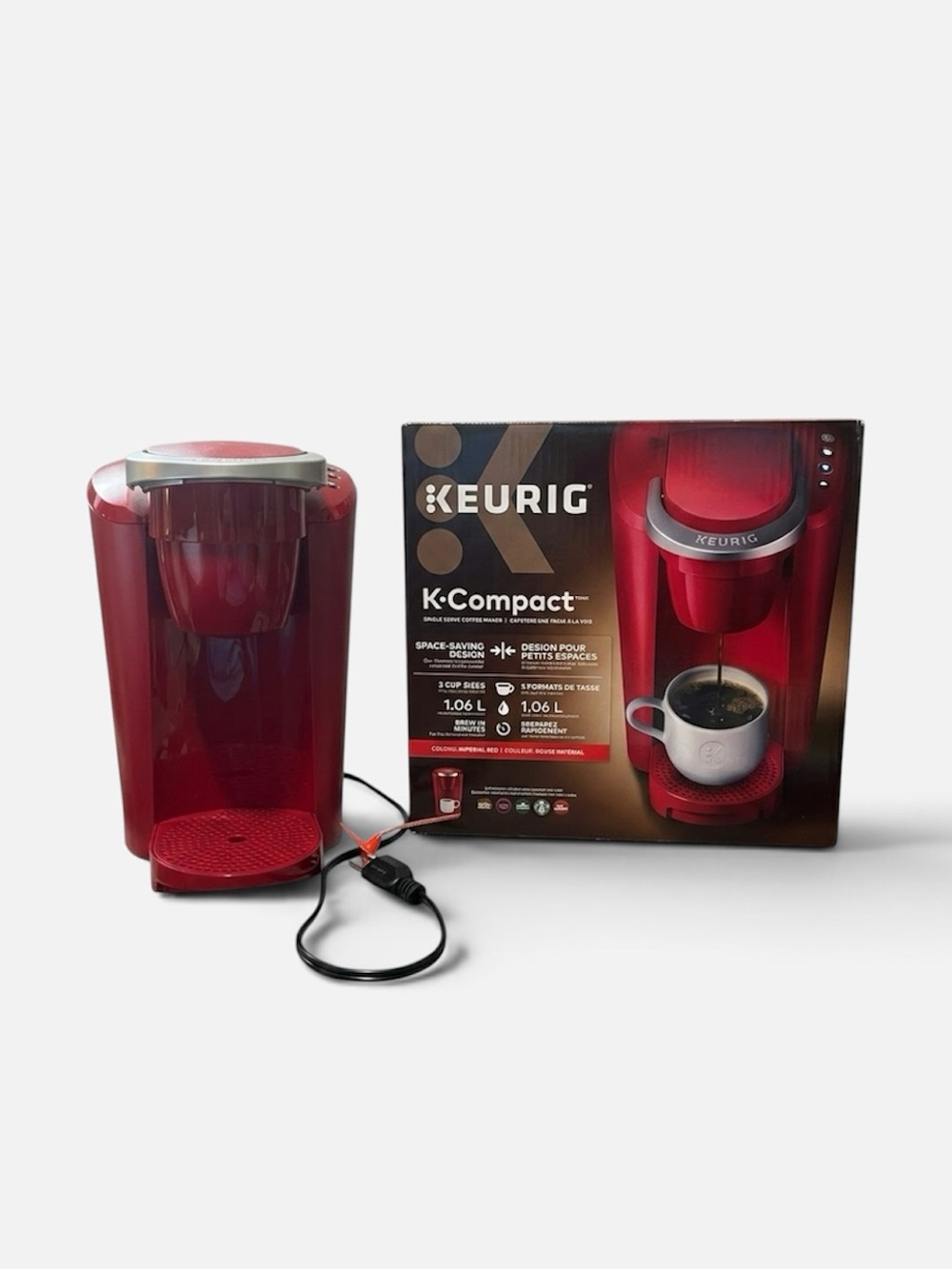 NIB Keurig K-Compact Single
Serve Coffee Maker Red